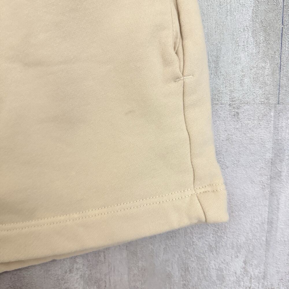 Pangaia Shorts Womens S Beige Organic Cotton Sweatshorts Drawstring Lounge READ! - Picture 3 of 12